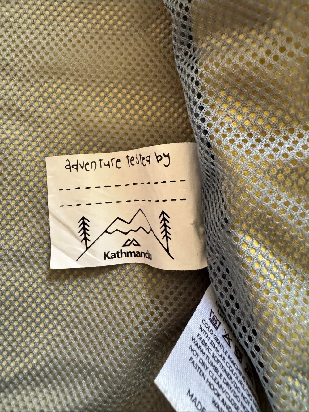 Kathmandu Kids Yellow Hooded Rain Jacket